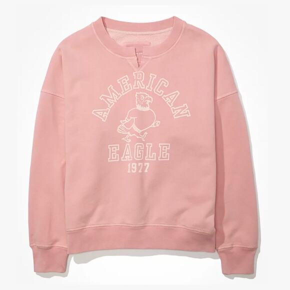 American Eagle | Women’s Super Soft Notch Neck Sweatshirt | Small - Picture 2 of 7